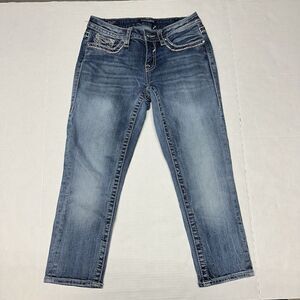 Vigoss The New York Capri Blue‎ Jeans Womens Size S 1/2 L21